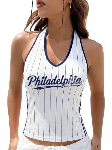 Baseball Halter Top