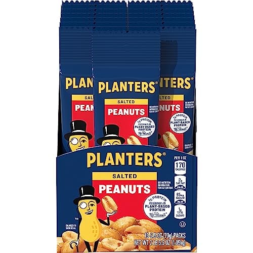 PLANTERS Individual Size Salted Peanuts 2.5 Oz (15 Ct)