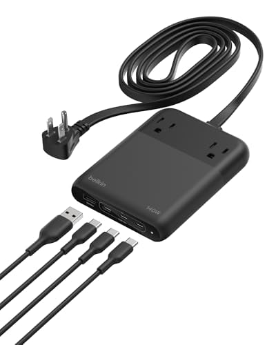 Belkin 140W GaN Charging Station Power Strip w/ 2 AC Outlets, 3 USB-C & 1 USB-A Deal