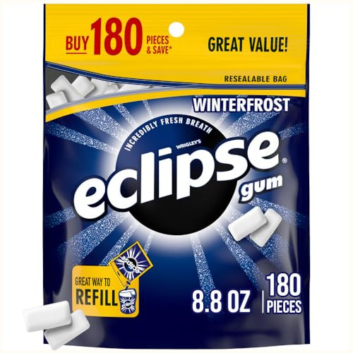 eclipse Sugar Free Chewing Gum Winterfrost 180-Piece