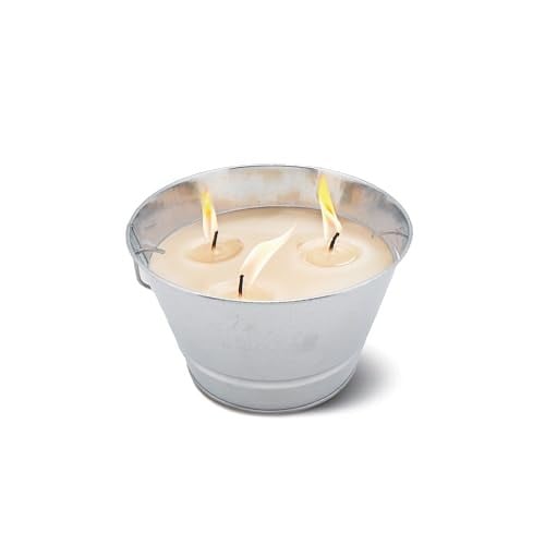 Triple-Wick Galvanized Citronella Candle Bucket Deal