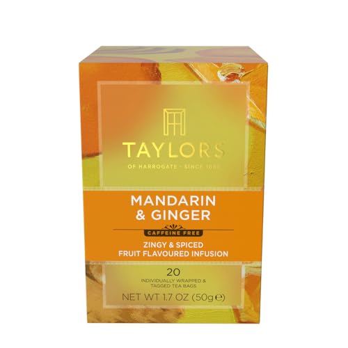 Taylors of Harrogate Herbal Tea Mandarin & Ginger 6-Pack 20-Count