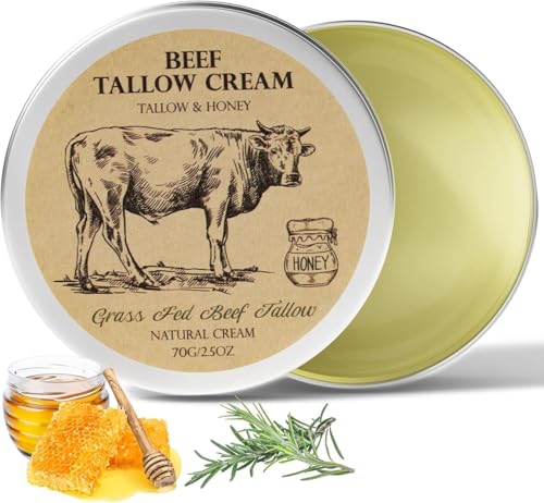 Grass-Fed Beef Tallow & Raw Honey Face Moisturizer