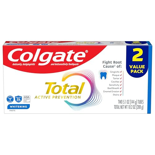 Colgate Total Whitening Toothpaste (Mint) 6 x 2-Pack