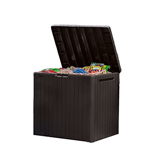 Keter City 30-Gal Resin Outdoor Storage Box (Brown) Deal