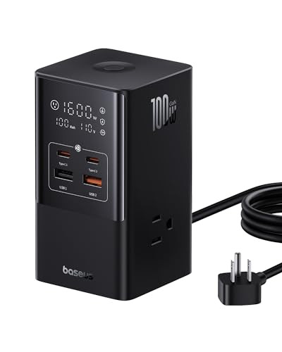 Baseus 100W 7-in-1 USB C Charging Station (3AC+2U+2C USB)
