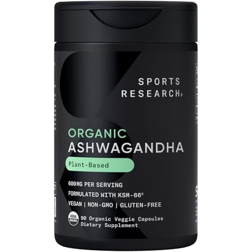 Sports Research Organic Ashwagandha Veggie Capsules 90-Count Deal