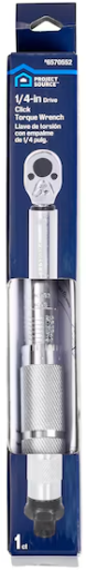 Project Source 1/4-in Drive Click Torque Wrench