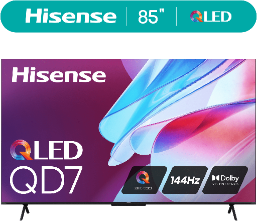 Hisense 85-Inch QD7 Series QLED 4K UHD Google Smart TV