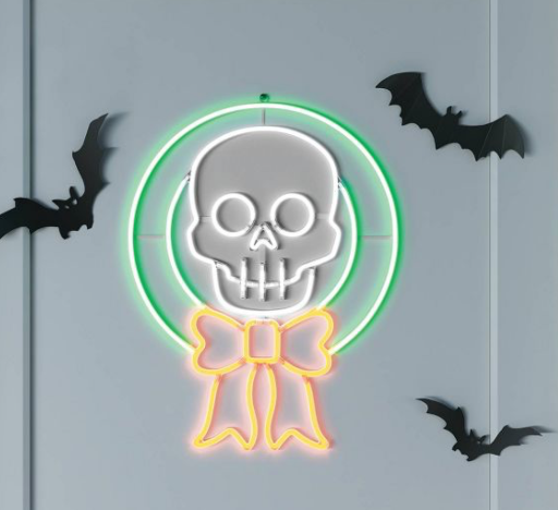 LED Neon Halloween Skeleton