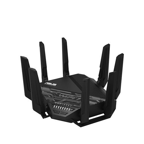 ASUS RT-BE96U BE19000 Tri-Band WiFi 7 Extendable Router with 6GHz Support