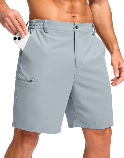 G Gradual Men's Casual Shorts 7" Lightweight 4 Pockets Stretch Quick-Dry Summer Shorts Deal