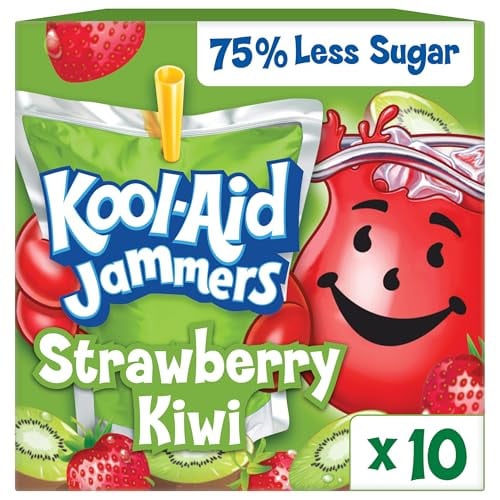 Kool-Aid Jammers Strawberry Kiwi Pouches 10-Count 6-Oz