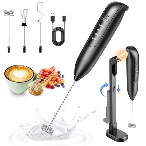 Dynooper Electric Milk Frother Handheld