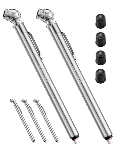 AstroAI Pencil Stainless Steel Tire Pressure Gauge 2-Pack (10-75 PSI) Deal