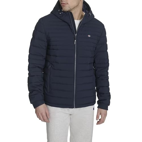 Champion Men’s Lightweight Hooded Puffer Jacket Deal