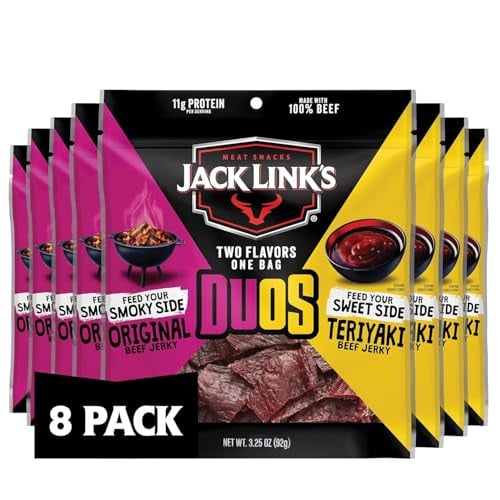 Jack Link's DUOs Beef Jerky (Original & Teriyaki) 8-Pack 3.25-Oz Deal