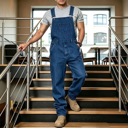 Big & Tall Mens Denim Overalls Deal