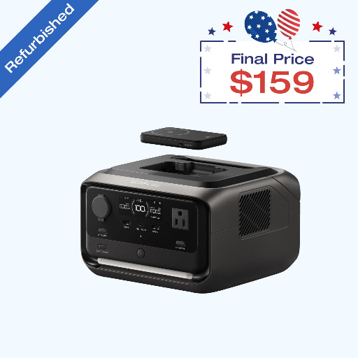 EcoFlow River 3 Plus 286Wh Wireless Boost Combo & 5000mAh RAPID Power Bank