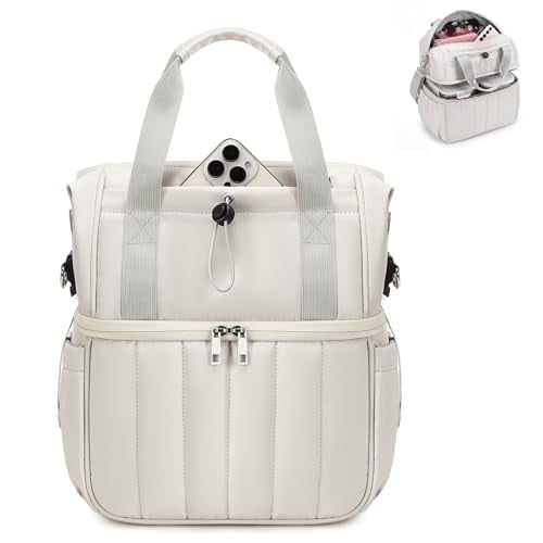 LOISOU 16L 2-in-1 Hot Cold Double Layer 9L Insulated Lunch Bag & Everyday Essentials Purse