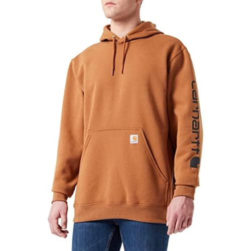 Carhartt Men’s Loose Fit Midweight Logo Sleeve Graphic Sweatshirt