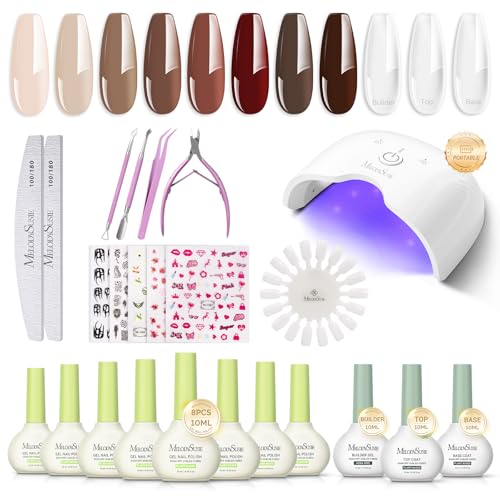 MelodySusie Gel Nail Kit with P-ART06G Cordless UV Lamp Deal