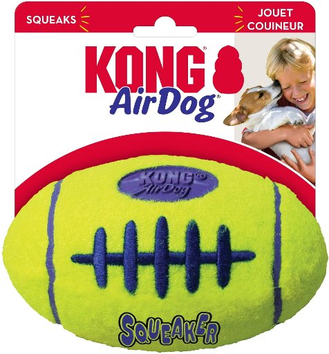 KONG AirDog Squeaker Football Dog Toy Large