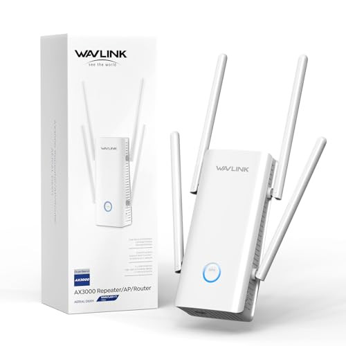 WAVLINK AX3000 WiFi 6 Extender with 5 High-Gain Antennas