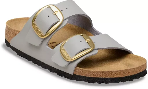 Birkenstock Women's Arizona Big Buckle Soft Footbed Sandals Stone Coin Deal