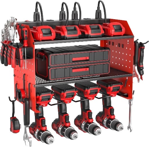 ZESEN Power Tool Organizer with Charging Station