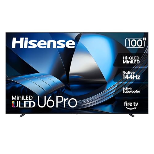 Hisense 100" 4K UHD Mini-LED 144Hz U6 Pro Series Gaming AI Smart Fire TV Deal