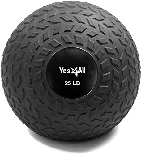 Yes4All Strength Training Slam Mid-Size Medicine Weight Ball 25-Lbs.