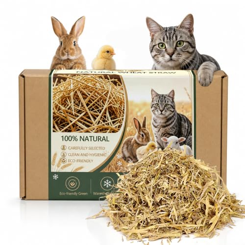 Purrsign Wheat Straw Bedding for Cat Shelter & Garden, 2 lb Deal