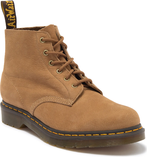 Dr. Martens Women's 101 Lace-Up Virginia Leather Boot (Savannah Tan) Deal
