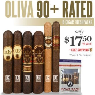 Oliva 90+Rated 6-Cigar FreshPacks Deal
