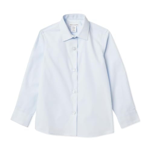 Amazon Essentials Girls' Regular Fit Easy Iron Long Sleeve School Shirts Deal