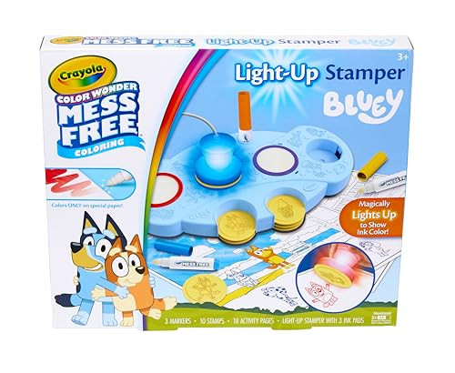 Crayola Magic Light Up Bluey Stamper Art Set