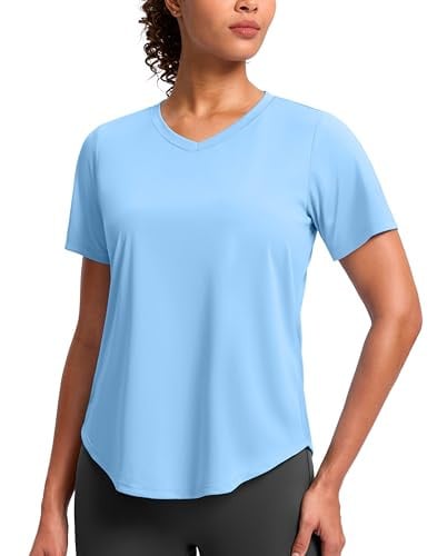 G Gradual Womens Workout Shirts V-Neck Short Sleeve UPF 50+