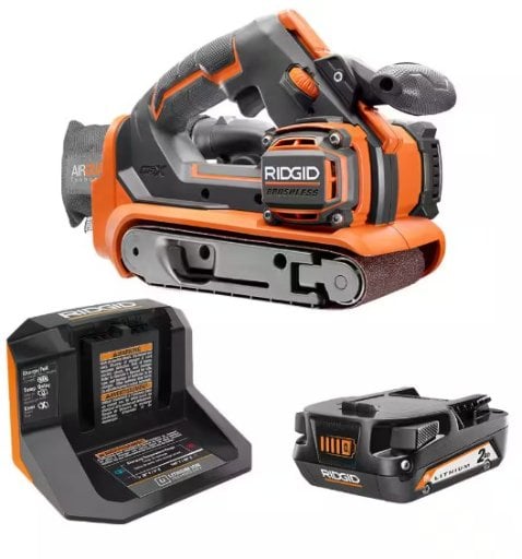 Rigid 18V Brushless Cordless 3 in. x 18 in. Belt Sander Kit