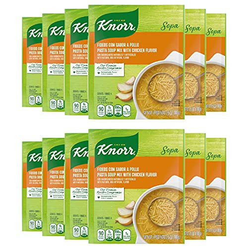 Knorr Sopa Pasta Soup Mix, Chicken 3.5 oz 12-Pack