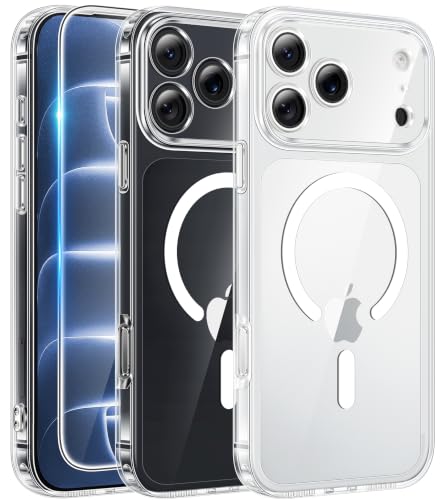 FNTCASE for iPhone 18 Pro / 17 Pro Clear Case with Screen Protector Deal