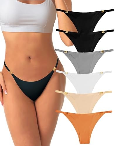 Flyard Women's Seamless No Show Underwear 6-Pack Deal