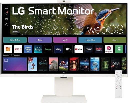 32" LG Smart Monitor 4K UHD IPS Display webOS 23
