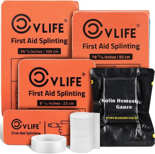 CVLIFE First Aid Splints Kit
