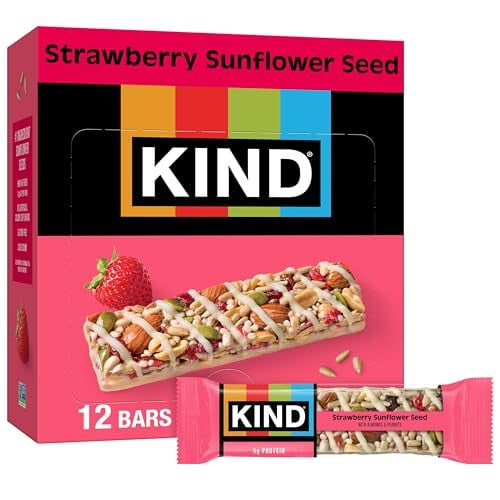 KIND Strawberry Sunflower Seed Snack Bars 12-Count Deal