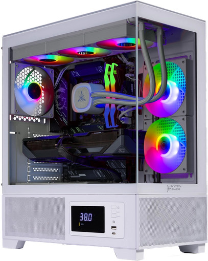 Skytech Azure 3 Plus Gaming PC: Ryzen 9 9900X, 9070 XT, 32GB DDR5, 2TB SSD