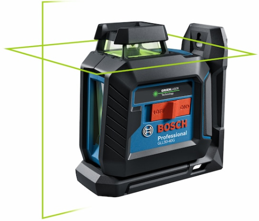 Bosch 100-ft Green Self-Leveling Cross-line Laser Level Kit