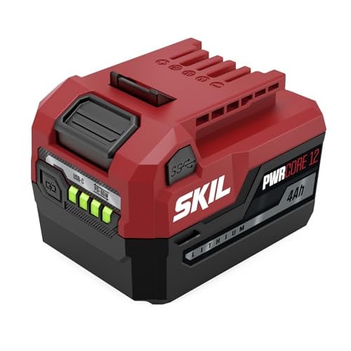 (Prime Deal) SKIL 12V PWRCORE 4.0Ah Battery with USB-C Charging Port