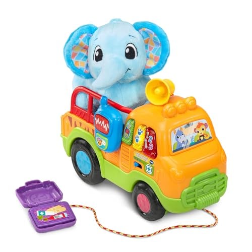 VTech Learn and Rescue Elephant Truck Pull Toy with Plush Elephant Deal