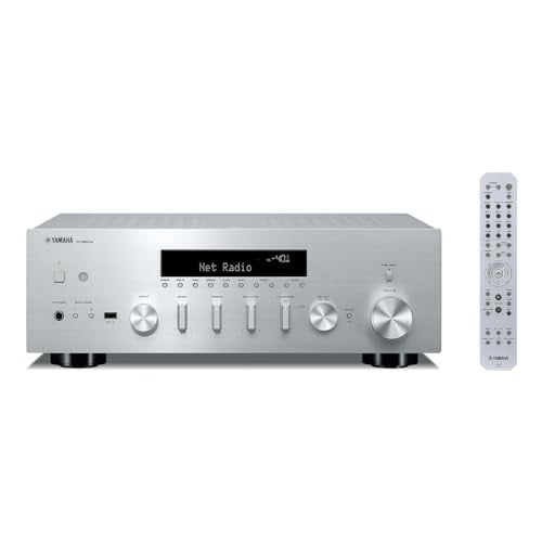 Yamaha R-N600A Network Receiver with Streaming, Phono and Built-in DAC, Silver